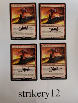4x Bedlam Reveler - Eldritch Moon - Signed by Artist - MTG - Image 1