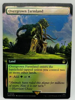 Overgrown Farmland - 506 - Extended Art - *Foil* - MTG - Doctor Who - NM - Image 1