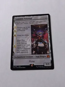 MTG Final Fantasy - Summon: Bahamut - Near-Mint .Mythic 0001 - Image 1