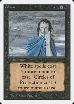 MTG Gloom Unlimited Edition Uncommon NM - Image 1