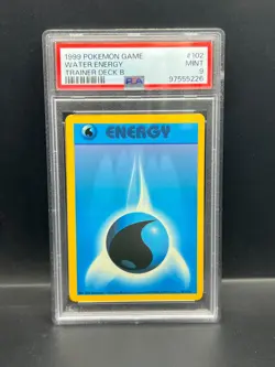 Pokemon PSA 9 MINT Water Energy 102/102 TRAINER DECK B Non-Holo 1999 S#5226 - Image 1