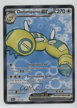 Dudunsparce ex Ultra Rare Pokemon Journey Together (JTG) #178 1bu3 - Image 1