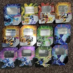 Pokemon Tins (EMPTY) Lot Of 12 Paradox Destinies,Paradox Clash, Azure Legends - Image 1