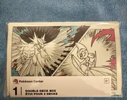 Pokemon Center Roaring Moon & Iron Valiant Double Deck Box Pokemon - Image 1