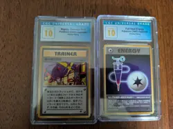 CGC 10 PRISTINE Pokemon Japanese NIGHTLY GARBAGE RUN & Full Heal Rocket Gang - Image 1