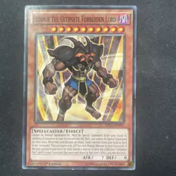 MIL1-EN007 EXODIUS THE ULTIMATE FORBIDDEN LORD COMMON 1ST EDITION YuGiOh CARD - Image 1