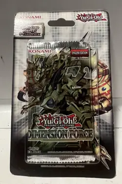 1x YuGiOh Dimension Force Booster Pack 1st Edition Brand New Sealed 9 Cards - Image 1