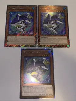 3X Wind-Up Shark 1st Edition Platinum Secret Rare RA04-EN180 Yugioh Playset - Image 1