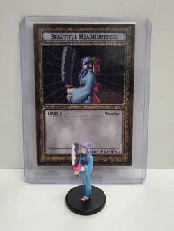Yu-Gi-Oh Dungeon Dice Monsters - Figure & Card - Beautiful Headhuntress - Image 1