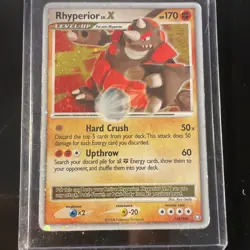 Pokemon TCG English Card Legends Awakened Rhyperior Lv.X 145/146 Holo Rare - Image 1