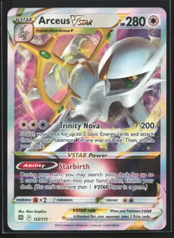 Pokemon Arceus VSTAR 123/172 Brilliant Stars Ultra Rare Holo NM - Image 1