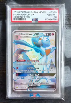 Pokemon Card PSA 10 GEM MT - GARDEVOIR GX (Full Art) #SV75 - 2019 Hidden Fates - Image 1
