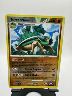 Pokemon 2008 Stormfront Torterra LV. 47 Reverse Holo Rare Card #11/100 - Image 1