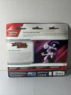 Pokemon Destined Rivals 3 Booster Pack Blister Zebstrika Pokemon - IN HAND - Image 2