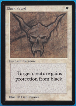 Black Ward Beta NM White Uncommon MAGIC THE GATHERING CARD (ID# 498943) ABUGames - Image 1