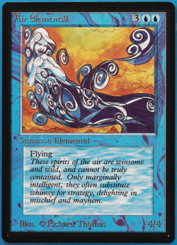 Air Elemental Beta NM Blue Uncommon MAGIC GATHERING CARD (ID# 498942) ABUGames - Image 1