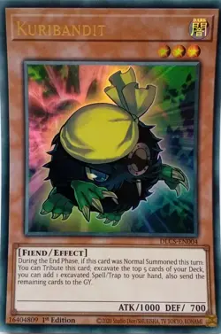 DLCS-EN004 KURIBANDIT ULTRA RARE 1ST EDITION YuGiOh CARD - Image 1