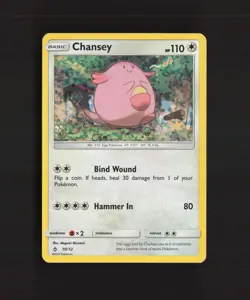 Chansey 10/12 McDonalds 2018 Promo Holo Rare Pokemon Card LP - Image 1