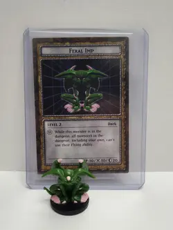 Yu-Gi-Oh Dungeon Dice Monsters - Figure & Card - Feral Imp - Image 1