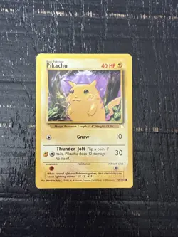 Pikachu 58/102 Base Set E3 Stamped Promo Vintage Pokemon Card WOTC English LP - Image 1