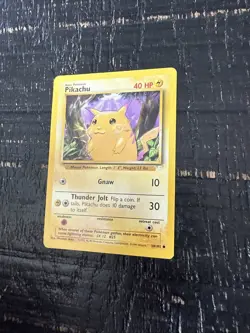 Pikachu 58/102 Base Set E3 Stamped Promo Vintage Pokemon Card WOTC English LP - Image 2