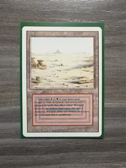 RARE Badlands Dual Land Card, LP/NM Magic the Gathering 3ED Revised Edition MTG - Image 2