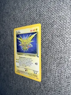 Pokemon TCG Zapdos Holo Rare Card 15/62 Fossil Base Set, Vintage 1999 LP WOTC - Image 4