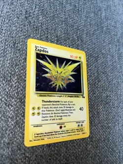 Pokemon TCG Zapdos Holo Rare Card 15/62 Fossil Base Set, Vintage 1999 LP WOTC - Image 5