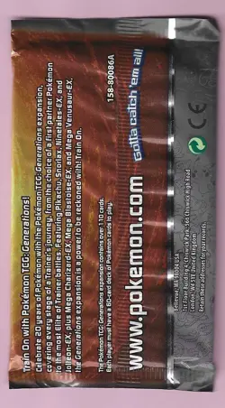 Pokemon "Generations" 10-Card Sealed Booster Pack (Pikachu) X1 - Image 2