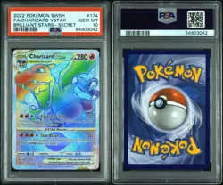 Pokemon TCG Charizard V Star 174/172 PSA 10 Graded Card Brilliant Stars Gem Mint - Image 3