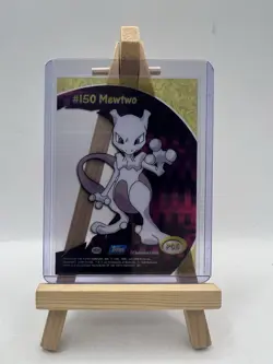 Pokemon Topps #150 Mewtwo PC5 Clear Tv Animation Clear Card 1st Blue Label LP - Image 2