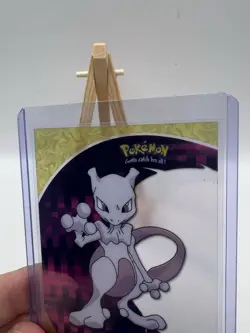 Pokemon Topps #150 Mewtwo PC5 Clear Tv Animation Clear Card 1st Blue Label LP - Image 3