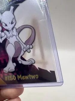 Pokemon Topps #150 Mewtwo PC5 Clear Tv Animation Clear Card 1st Blue Label LP - Image 5