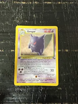 1ST EDITION Pokemon TCG Gengar #5 5/62 NM Holo Card 1999 Fossil - Image 1