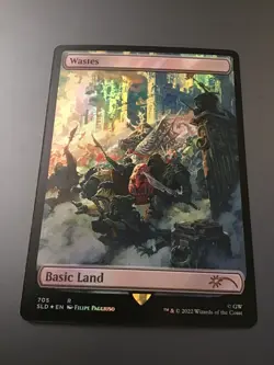 MTG Secret Lair #705 Wastes Foil NM - Image 1