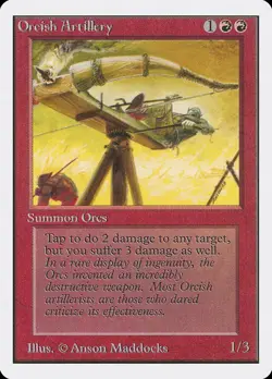 MTG Orcish Artillery Unlimited Edition Uncommon NM - Image 1
