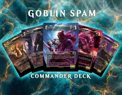 Goblin Spam / Ganondorf / Zelda MTG Alternative Full Art Commander Deck - Image 1