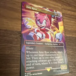 Amy Rose MTG Secret Lair x Sonic the Hedgehog NM (In Hand) FOIL - Image 3