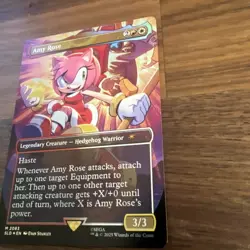 Amy Rose MTG Secret Lair x Sonic the Hedgehog NM (In Hand) FOIL - Image 4