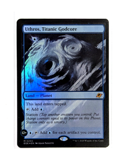 Uthros, Titanic Godcore M 0260 FOIL MTG Edge Of Eternities EOE EN NM/M - Image 1