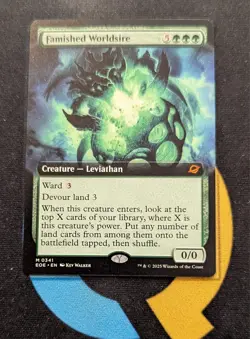 Famished Worldsire Extended Art Mythic Edge of Eternities EOE 341 MTG - Image 1
