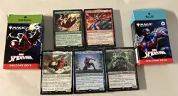 SDCC 2025 Magic The Gathering x Spider-Man Welcome Deck Set All 5 Colors MTG - Image 1