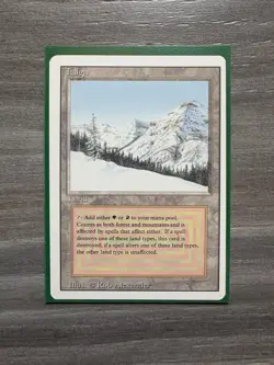 RARE "Taiga" Dual Land Card, LP/NM Magic the Gathering 3ED Revised Edition MTG - Image 2