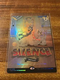 MTG✨SILENCE Borderless/Full Art 🌈 FOIL✨SLD Twisted Toons MINT RARE UNPLAYED ! - Image 5