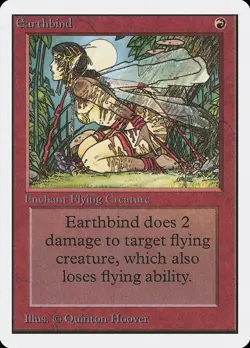 MTG Earthbind Unlimited Edition Common NM - Image 1