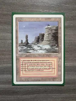 RARE "Plateau" Dual Land Card, LP/NM Magic the Gathering 3ED Revised Edition MTG - Image 2