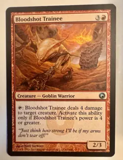 Scars of Mirrodin Bloodshot Trainee MTG Magic the Gathering - Image 1
