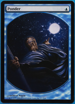 Ponder (Player Rewards Textless Promo) NM MTG MAGIC CARD (498929) ABUGames - Image 1