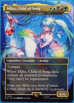 Miku, Child of Song | Child of Alara (Secret Lair Promo) NM MTG CARD (498928) - Image 1