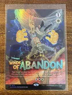 MTG✨WINDS OF ABANDON Brdless/Full Art 🌈 FOIL✨SLD Twisted Toons MINT RARE - Image 1